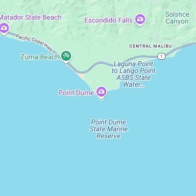 Point Dume surf map