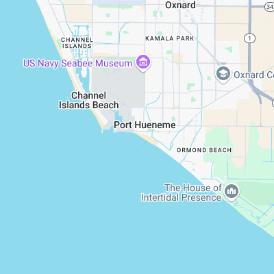 Port Hueneme surf map