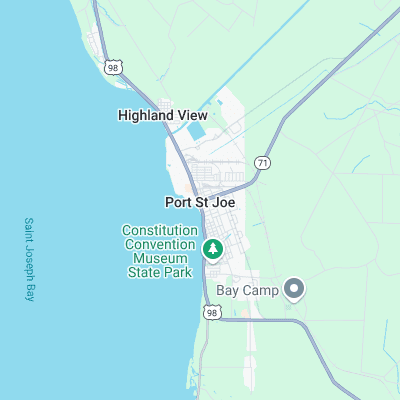 Port St.joe Cape surf map