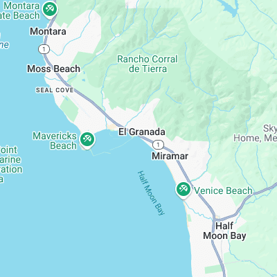 Princeton Breakwater surf map