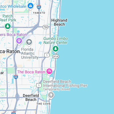 Red Reef Park surf map