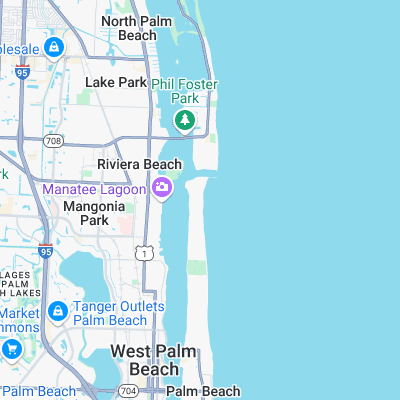 Reef Road surf map