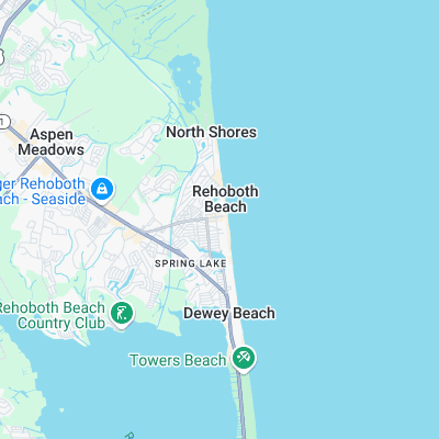 Rehoboth - Main surf map