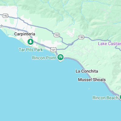 Rincon surf map