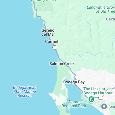 Salmon Creek surf map