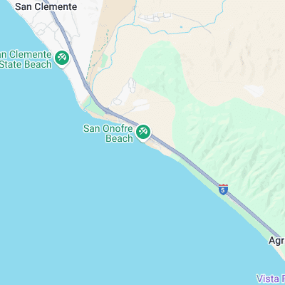 San Onofre surf map