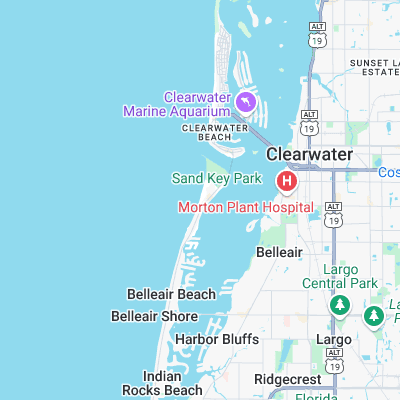 Sand Key Park surf map