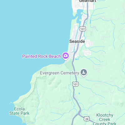 Seaside Cove surf map