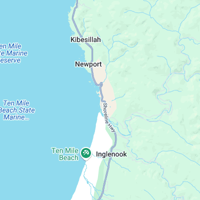 Seaside Creek surf map