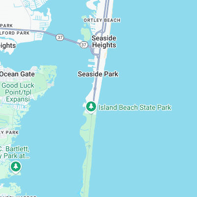 Seaside Park surf map