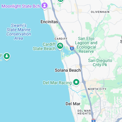 Seaside Reef surf map