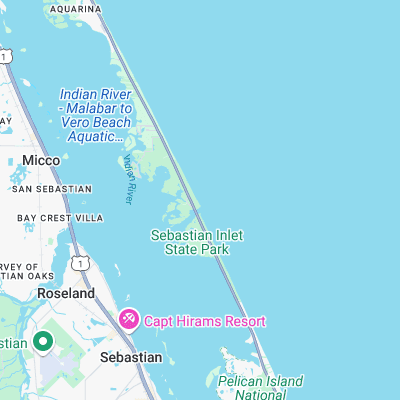 Sebastian Inlet surf map