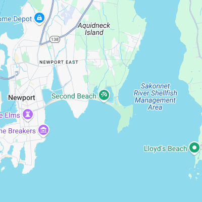 2nd Beach surf map