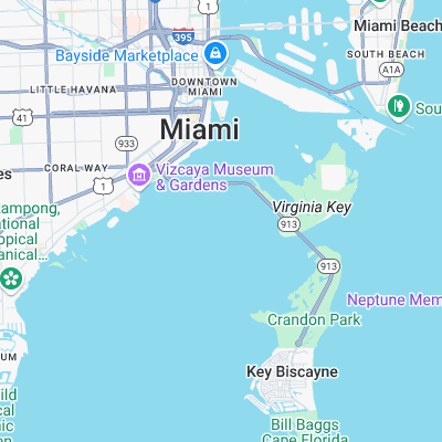 South Beach surf map