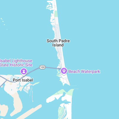 South Padre Island surf map