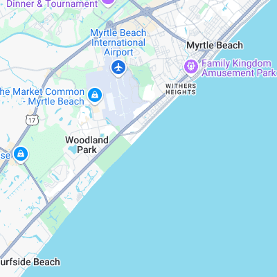 Springmaid Pier surf map