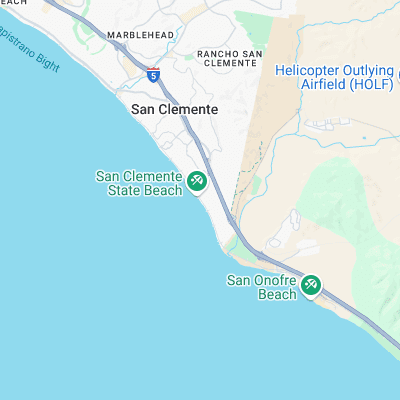 San Clemente State Park surf map