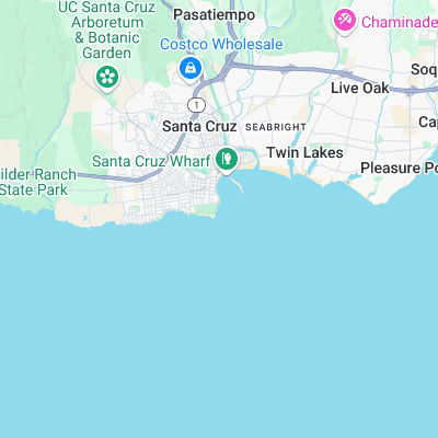 Steamer Lane surf map