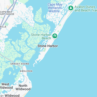 Stone Harbor surf map