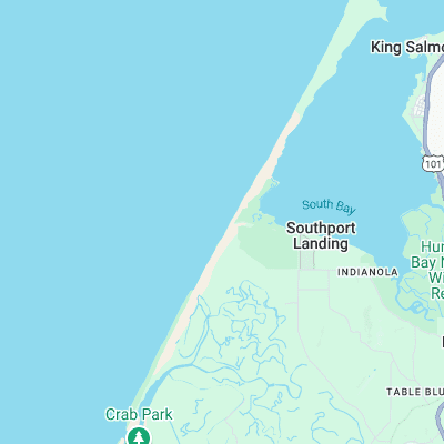 Table Bluff surf map