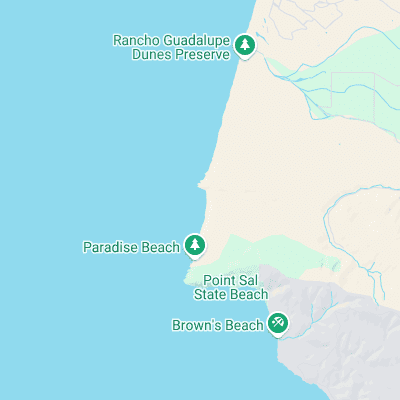 The Hut - Paradise Cove surf map