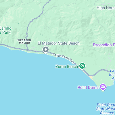 Trancas Point surf map