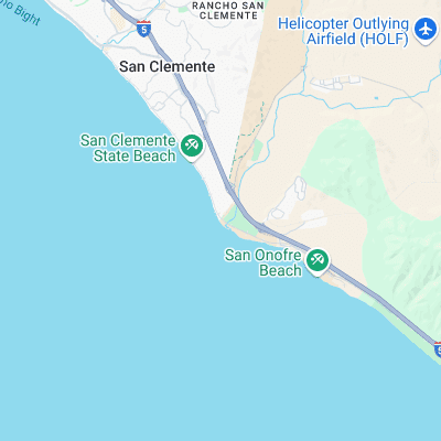 Upper Trestles surf map