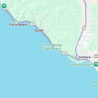 Ventura Overhead surf map