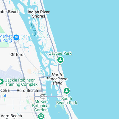 Vero Beach Pier surf map