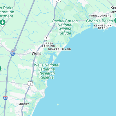 Wells Jetties surf map