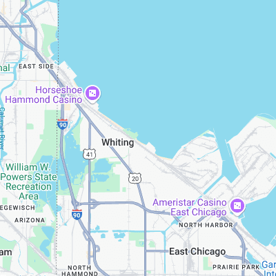 Whiting gun Club surf map