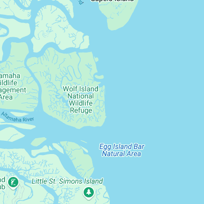 Wolf Island surf map