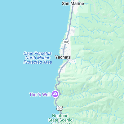 Yachats surf map